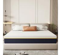 DEWINNER Matelas 140x190 cm, Épaisseur 21 cm, Mousse A Mémoire + Mousse de Charbon de Bambou, Soutien Haute Resilience, Respirant, Hypoallergénique, avec Housse Amovible et Lavable
