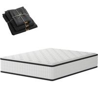 DEWINNER Matelas 140x190,Matelas de Lit d'Adulte et d'enfant,Matelas 2 Personnes épaisseur 22cm+Parure de lit+Housse Couette+Housse d'oreiller