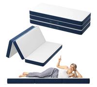 DEWINNER Matelas Pliant Triple 160X195CM, Matelas Polyvalent, 15cm Mousse épaisse