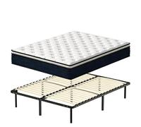DEWINNER Matelas Ressorts Ensachés et Sommier 140x190 Ensemble