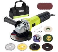 DEWINNER Meuleuse D'angle 125mm 1000W 2000-12000 trs/min avec 20 Accessoires