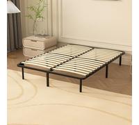 DEWINNER Sommier 140x190 | Sommiers à Lattes avec 9 Pieds pour Adulte | 2x16 Lattes | Cadre de Lit 140 x 190 avec Sommier | Hauteur du Cadre de Lit 29cm | Lit Deux Place (140x190-9 Pieds)