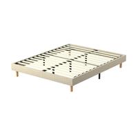 DEWINNER Sommier Tapissier 160x200cm , 14 lattes, Comfort, beige
