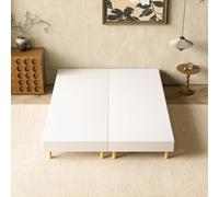 DEWINNER Sommier tapissier 80x200x2 cm lit Double,160x200 cm | 12 pieds de support, hauteur totale 29 cm, 14x2 rangées de lattes, sommier doté d’une épaisse mousse intégrée