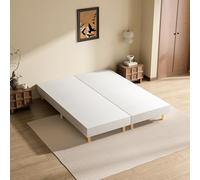 DEWINNER Sommier Tapissier Lit Double Robust 80x200x2 cm,160x200 | 12 pieds, hauteur 29 cm, 14x2 rangées de lattes, mousse épaisse intégrée sur toute la surface du sommier, sommier 160x200 cm