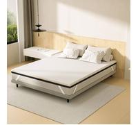 DEWINNER Surmatelas, Épaisseur 160 x 200 x 7,5CM, Mousse à Mémoire de Forme, Ergonomique, Certifié Oeko-TEX, Tissu Doux et