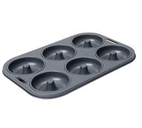 Dexam 17851045 Moule à beignets/bagels anti-adhésif Gris 6 tasses