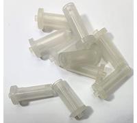 dexierp Protection Force Easy Cap for OD 6.5mm 1/4 inch (Lot de 15) Tube Ribp Tube expansé Ouverture Long Tube Tuyau Post End Cover Vis Filetage Protecteurs Caoutchouc Élastique