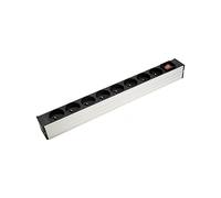 Multiprise rackable 19'' 8 prises avec interrupteur et voyant