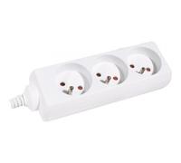 DEXLAN Multiprise 3 prises sans interrupteur noire - 1,5 m