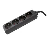 Dexlan Multiprise 4 prises - Noir