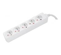 Dexlan Multiprise 5 prises - Blanc