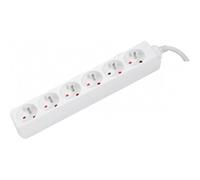 Dexlan Multiprise 6 prises - Blanc