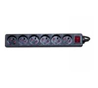 Dexlan Multiprise 6 prises - Noir
