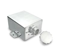 D'expansion Liquide Vase D'expansion Liquide Refroidissement AN8 1.2 L Boîtier En Aluminium Poli Réservoir Trop-plein Universel Pour Radiateur Réservoir(Argent)