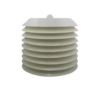 DEYIN Bouclier extérieur en plastique for capteur Thermo Hygro, pièce de rechange for Station météo avec boule lumineuse(1 solid 8 hollow)