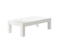 Table Basse L127cm Laquée Blanc Brillant - DEYTON - ALTOBUY Blanc G
