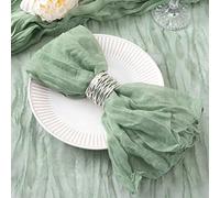 DeZerlor Lot de 30 serviettes en tissu de fromage vert sauge - Serviettes de Noël en tissu de 30 pièces - Lot de serviettes de fête de 53,3 x 53,3 cm pour mariage, enterrement de vie de jeune fille