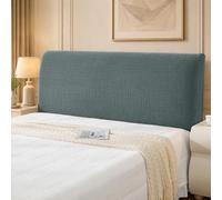 DEZYPZAM Housse de Tête de Lit Extensible Universelle | Couvre Tête De Lits Antipoussière | Protection Chambre pour Lits King Size, Double, Simple et Grand Lit (Vert Pois,150 cm)