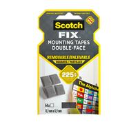 DF/P 64 pastilles adhésives rondes 11x15mm Blanc