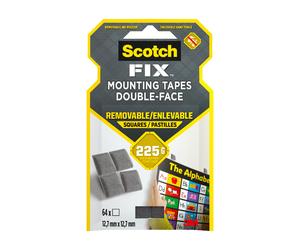 DF/P 64 pastilles adhésives rondes 11x15mm Blanc