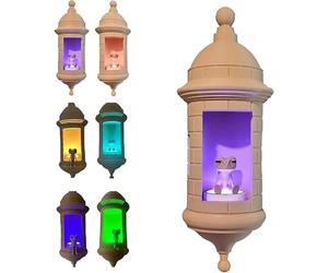 DFEIFSdeng Lampe murale Coqui Garita portoricaine faite à la main, éclairage d'ambiance chaleureux, cadeau souvenir Rico (1 pièce)