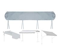 DFEO@MF Housse De Protection pour Auvent de Jardin, Housse de Protection pour Store Banne Manuel Rétractable pour Terrasse, Anti-poussière Étanche Contre la Neige et la Pluie (4.5m,Gray)