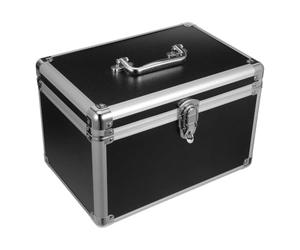 DFGRGRV BoîTe à Alliage D Aluminium Aluminum Alloy Toolbox | Portable Metal Briefcase Secure Lock Catch Reinforced Corners Handheld Organizer