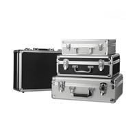 DFGRGRV BoîTe à Alliage D Aluminium Aluminum Tool Organizer Case | Shockproof Portable Protective Box With Foam Sponge For DIY And Industrial Use
