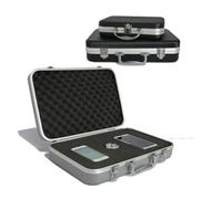 DFGRGRV BoîTe à Alliage D Aluminium Portable Toolbox | Aluminum Alloy Suitcase Impact Resistant Storage Box Safety Instrument Case With Sponge Lining