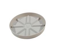 DFGRGRV Coupelle Pot De Fleur Flowerpot Base Plate Home Garden Thickened Flower Pot Heavy Duty Resin Tray Saucers Drip Trays Indoor Outdoor Plant Saucer(Beige 227mm)