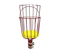 DFGRGRV Cueille Fruit Telescopique Cueille-Fruits à Long Manche avec Panier réglable for Pommes, mangues, poires et avocats - Outil Professionnel for vergers(Red)