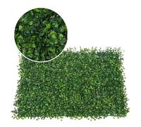 DFGRGRV Gazon Artificiel Tapis de Gazon Milan Artificiel 40x60cm, 1 pièce, décoration de pelouse, Simulation de Plantes en Plastique, Mur de Fond de Mariage, hôtel, Maison(Green4)