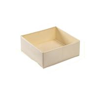 DFGRGRV Rangement Tiroir Boîte de rangement de Style tiroir, étui pliable en coton et lin, ensemble de 3 pièces, garde-robe, sous-vêtements(M(28x28x10cm))