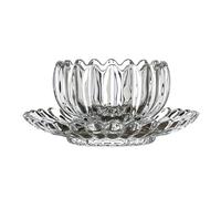 DFHS46JK Verre de cuisine Tasse et soucoupe en verre transparent forme de citrouille, tasse bol sans plomb à rayures relief for café, lait, thé desserts pour jus de fruits