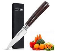 Dfito 9cm Couteau à éplucher, Couteaux d'Office en Acier Inoxydable Poignée Ergonomique Acier Inoxydable Allemand Avec Lame Tranchante Couteaux de Cuisine Couteau à légumes Couteau à Fruits