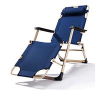 DFrywdgSEY Fauteuil inclinable Pliable, Chaise de Bureau Siesta Bed, Chaise Plage, Loisirs, 178 x 52 30 cm, Durable(Blue)