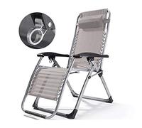 DFrywdgSEY Fauteuil inclinable Pliable, Chaise Longue de Bureau Siesta Bed, Chaise Balcon, Plage, Maison, 180 x 65 77 cm, Durable