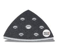 DFS Tampon d'interface 93 x 93 x 93 mm pour plateau ponceuse triangulaire, Interface mousse souple, coussin d'interface delta (6 trous)