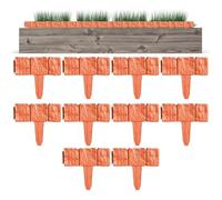 Dgayaeic Bordure de pierre pour aménagement paysager - Panneaux sans creuser - Bordure décorative pour parterre de fleurs, panneaux pour panneaux extérieurs, , pelouse, cour, , arbres