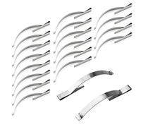 DGHAOP Lot de 20 clips d'angle à ressort en acier inoxydable pour fenêtre - 0,5 x 5 x 56 mm - Tient l'écran coulissant dans un canal en aluminium en toute sécurité