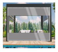 DGSFES Bâche de Protection Exterieur Bache Transparente 1,8mx3,4m,600g/m² Bache Epaisse PVC Impermeable avec œIllets pour Terrasse Serre de Jardin Pergola Poule