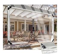 DGSFES Bâche de Protection Exterieur Bache Transparente avec œIllets 2,1mx3m,600g/m² Bache Epaisse PVC Impermeable avec 1 Porte Fermeture Eclair pour Terrasse Serre Jardin Pergola Poule