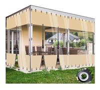 DGSFES Bâche Pergola Transparente sur Mesure - Bâche de Protection Extérieure Imperméable Renforcée avec Œillets Fermeture éclair- pour Terrasse, Serre, Poulailler, Piscine
