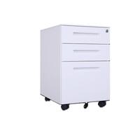 Dh2yjnbf3 Bureau Classeur Mobile en Acier coloré sous Le Bureau, Meuble de Rangement épais à Trois tiroirs avec roulettes Meuble de Rangement