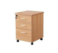 Dh2yjnbf3 Bureau Classeur Mobile en Bois du Sol au Plafond, Armoire Courte de Rangement Moderne Simple avec Serrure, à Trois tiroirs Meuble de Rangement