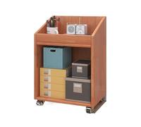 Dh2yjnbf3 Bureau Classeur sous Bureau en Bois Massif, Armoire latérale de Rangement Mobile avec Roue, Basse, Petite étagère bibliothèque Meuble de Rangement