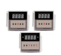 DH48S-2Z DH48S-1Z DH48S-S Minuterie LED numérique Relais temporisé Interrupteur de mise sous tension AC110V 220V DC 12V 24V avec base de relais DH48S 1Pcs(DH48S-S,AC 110V)