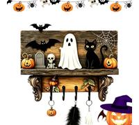 D'Halloween Crochet Mural Décoratif Rétro Gothique Halloween Avec 4