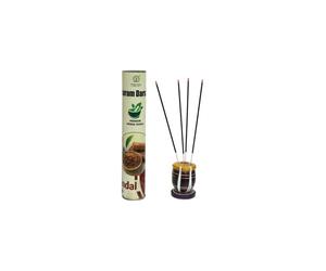 DHARAM DARSHAN ensemble d'encens en bois de santal 1 boîte à encens parfumé avec poignée aromatique naturelle encens indien à la main petit encens Hinu Temple Pooja